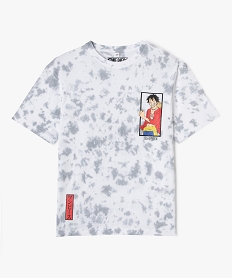 GEMO Tee-shirt manches courtes avec motif manga garçon - One Piece Gris