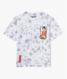 GEMO Tee-shirt manches courtes avec motif manga garçon - One Piece gris standard