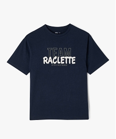 GEMO Tee-shirt manches courtes à motif fun garçon Bleu