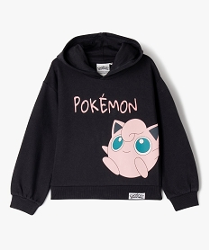 GEMO Sweat à capuche en molleton doux imprimé fille - Pokémon gris standard