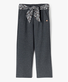 GEMO Pantalon en maille aspect flanelle fille - LuluCastagnette Gris