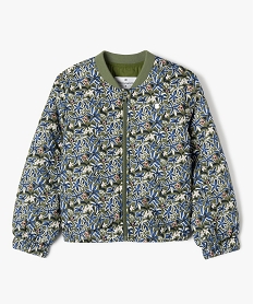 GEMO Blouson matelassé à motifs fleuris fille - LuluCastagnette Vert