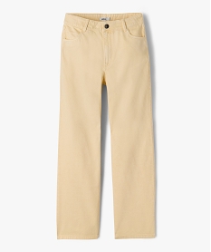 GEMO Jean straight taille ajustable fille jaune standard