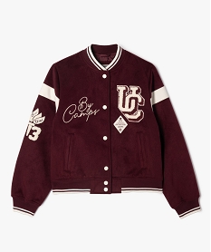 GEMO Blouson court bicolore fille - Camps United Rouge