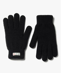 GEMO Gants en maille avec doublure chaude homme - 3M noir standard