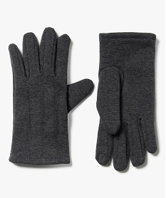 GEMO Gants tactiles en maille Milano avec doublure chaude femme gris standard