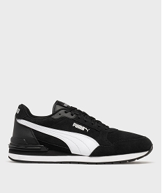 GEMO Baskets basses ST Runner V4 en cuir suédé homme - Puma noir vif