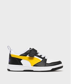 GEMO Baskets Rebound V6 Low garçon - Puma Jaune