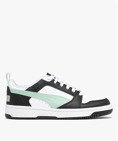GEMO Baskets basses tricolores à lacets femme - Puma blanc standard