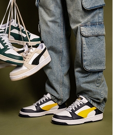 GEMO Baskets Rebound V6 Low SD à lacets homme - Puma blanc chine