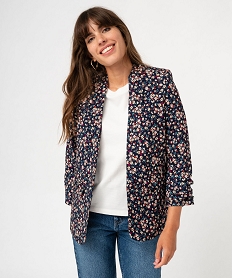 GEMO Veste à manches ¾ froncées femme coloris assortis