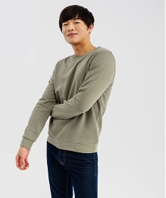 GEMO Sweat avec intérieur molletonné homme Vert