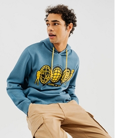 GEMO Sweat à capuche à motifs homme - Rick and Morty Bleu