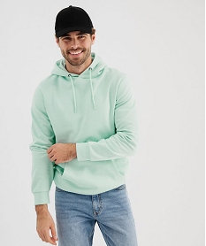 GEMO Sweat à capuche intérieur molletonné homme Bleu