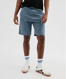 GEMO Bermuda en maille avec ceinture ajustable homme orage