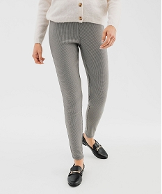 GEMO Legging à motif pied de poule femme pied de poule