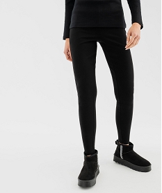 GEMO Legging avec surpiqûres à la taille femme noir standard