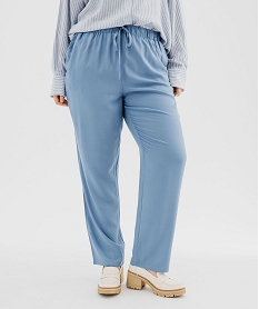 GEMO Pantalon fluide femme grande taille bleu standard