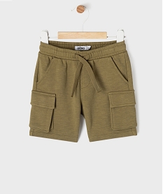 GEMO Short cargo en maille avec ceinture ajustable bébé garçon kaki standard