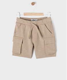 GEMO Short cargo en maille avec ceinture ajustable bébé garçon Beige