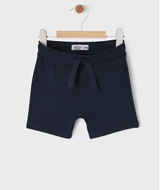 GEMO Short en maille avec ceinture ajustable bébé garçon navy