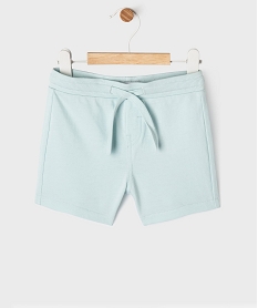 GEMO Short en maille avec ceinture ajustable bébé garçon Bleu