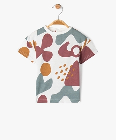 GEMO Tee-shirt manches courtes imprimé bébé garçon blanc standard