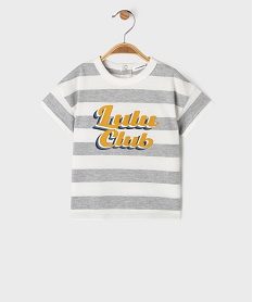 GEMO Tee-shirt manches courtes à rayures bébé garçon - LuluCastagnette Imprimé