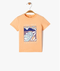 GEMO Tee-shirt manches courtes à motif fantaisie bébé garçon orange standard