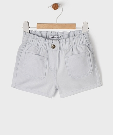 GEMO Short en twill de coton bébé fille bleu standard