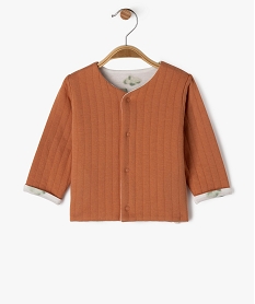 GEMO Gilet brassière réversible à fermeture pressionné bébé orange standard