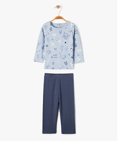 GEMO Pyjama 2 pièces en coton à motifs marins bébé garçon bleu standard