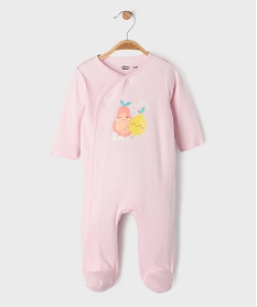 GEMO Pyjama à ouverture devant en jersey de coton bébé Violet