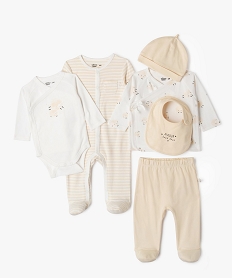 GEMO Ensemble naissance 6 pièces bébé Jaune