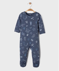 GEMO Pyjama dors-bien en coton avec motifs marins bébé garçon bleu standard
