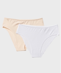 GEMO Culotte en microfibre pailletée sans coutures fille (lot de 2) Multicolore