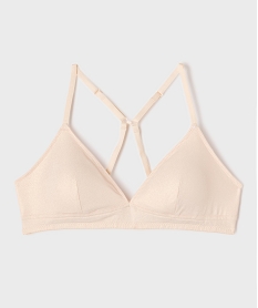 GEMO Soutien-gorge pailleté dos nageur avec mousse amovibles fille rose standard