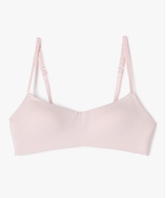 GEMO Soutien-gorge corbeille sans armatures avec bretelles multipositions fille rose standard