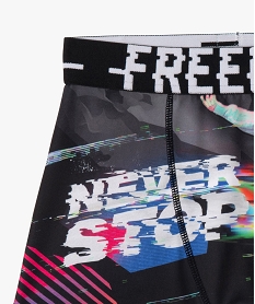 boxer microfibre seconde peau imprimee garcon - freegun noirL628801_2