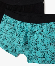 boxer en coton stretch uniimprime garcon (lot de 2) multicoloreL629201_4