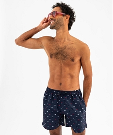 GEMO Short de bain imprimé chars à voile homme Bleu