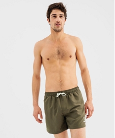 GEMO Short de bain ample homme vert standard
