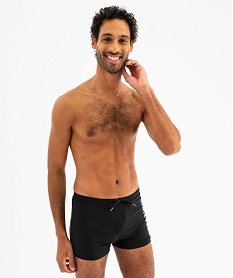 GEMO Maillot de bain forme boxer imprimé homme - Freegun noir standard