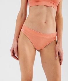 GEMO Tanga en maille côtelée femme orange standard