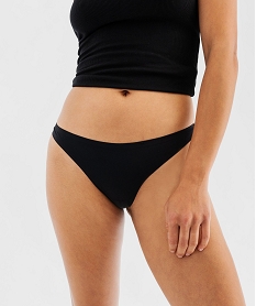 GEMO String en microfibre femme (lot de 2) noir standard