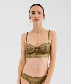 GEMO Soutien-gorge corbeille en dentelle femme Gris