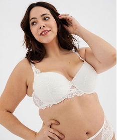 GEMO Soutien-gorge emboitant à coques fines femme grande taille Blanc