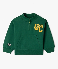 GEMO Sweat col camionneur zippé garçon - Camps United vert standard