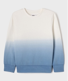GEMO Sweat en maille French Terry coloris dégradé garçon Bleu