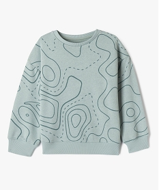 GEMO Sweat oversize intérieur bouclette garçon Gris